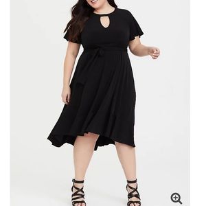 torrid Hi-Lo Skater Dress with Keyhole Neck